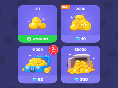 GUI - Life Game Shop Gold 2d assetstore game gui icon layerlab mobile ui