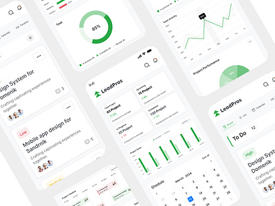 Project management dashboard-mobile responsive b2b clean colloboration tool dashboard figma mobile app mobile version nurpixel product design project management project tracking responsive view saas task management team work ui design ui ux user friendly interface web app web application