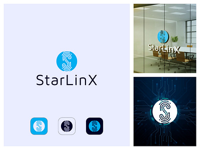 StarLinX Tech Company Logo brand logo branding business logo company logo creative logo design logo logo design logo designer professional logo software logo tech logo technology logo