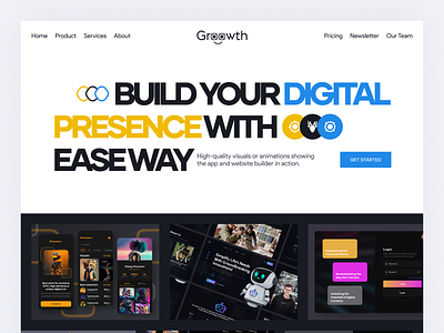 Groowth - Website Builder Agency ~ Website app branding design graphic design health illustration logo ui ux vector