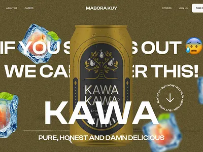 Mabora Kuy - Hero Scroll Animation agency agency website big font company profile design drinks food and beverage food and drink food landing page food store homepage landing landing page menu landing page ui ux