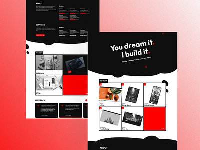 Portfolio Template design hero landing landingpage portfolio portfolio template portfolio website ui uidesign uxdesign