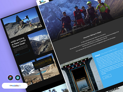 Himalayan Dirt branding travel website ui web design