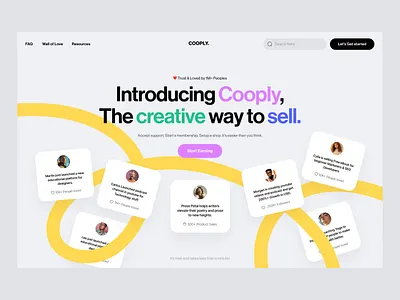 Cooply Saas Landing page design beta buy earning ecommerce landing page landing page design launch money product product design product launch saas saas landing page saas startup saas web saas website sell startup website website design