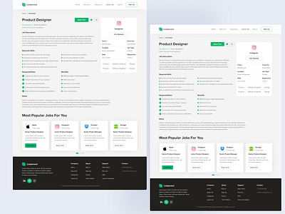 Job details page designcommunity dribbble job details job details page job finder job seeking jobsearch uidesign uxdesign webdesign