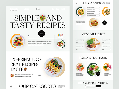 Restaurant Website branding creative design cuisine design food food menu foodie landing page minimal premium productdesign restaurant restaurant website ui ui design web web design web landing page webdesign website