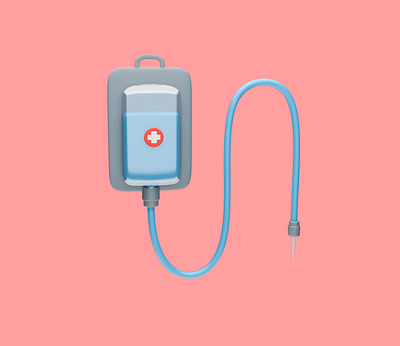 3D IV drip icon 3d 3d icon 3d iv drip icon animation design doctor graphic design hospital icon illustration iv drip lowpoly ui