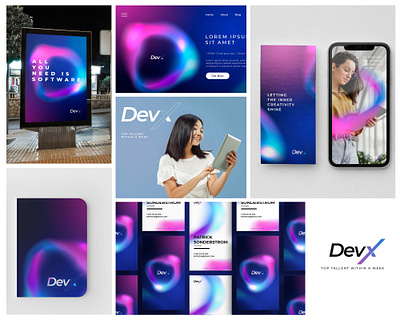 DevX Brand Identity Design branding graphic design logo ui