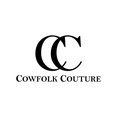 Cowfolk Couture Logo branding graphic design logo