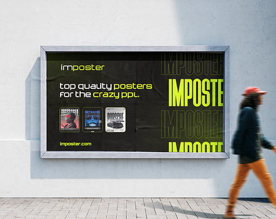 Imposter - Billboard Design billboard branding design graphic design illustration logo typography vector