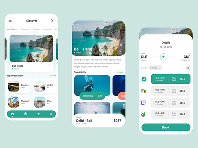 Travel App app creative mobile tour travel