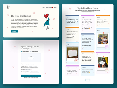Lifecrafting - The Love Trail Project Website Design❤️ 3d aesthetic branding design figma illustration minimal modern ui new website non profit website retro ui retro website ui uidesign uiux ux web design website website design website design project