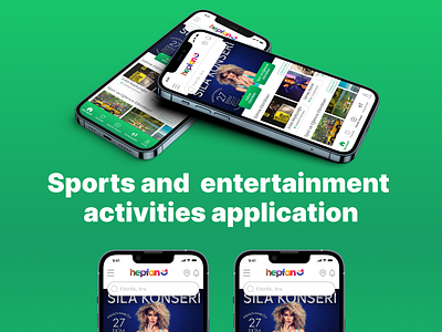 Sports and entertainment activities application app app design design mobil mobil app mobil app design mobil design sport app ui ui design uiux uiux design x