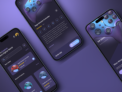 Xbox Controller App app app store dashboard design gambling game game store gaming ios mobile mobile game platform ui ux