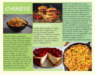 Food restaurant Brochure Design brochure food graphic design