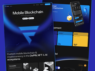 Fone Network's New Website, A Clearer Look at Mobile Blockchain abox aboxagency blockchain technology brand identity branding cryptocurrency custom website fintech fone network graphic design illustration mobile blockchain shopify social media user friendly visually stunning web design webdevelopment website development website launch