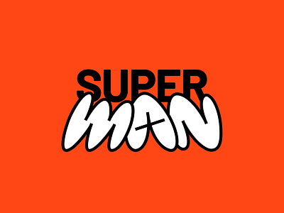 Superman lettering branding comic custom lettering graphic design lettering logo red superman type typography vector wordmark