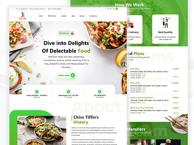 Chivs Food Offering Website design figma graphic design illustration typography ui ux vector