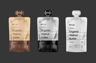 Walnut Butter Packaging brand design food graphic design logo packaging