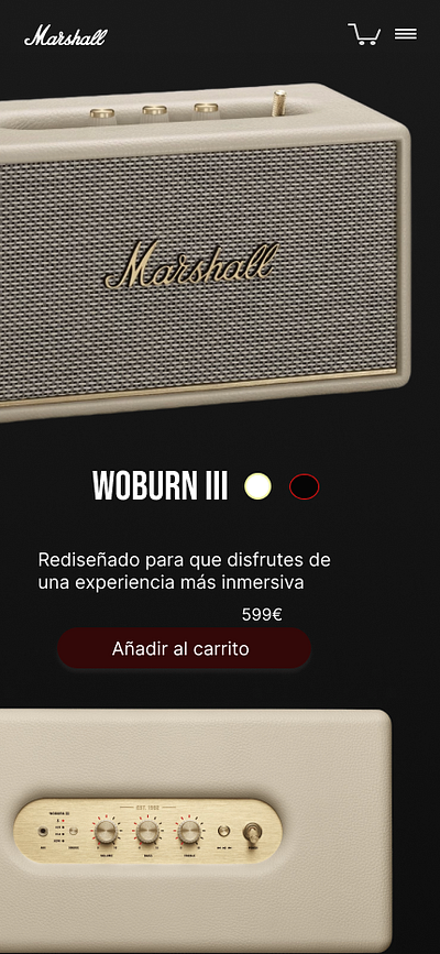 redesign marshall page ui
