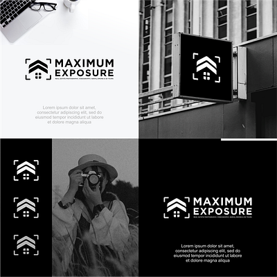 Maximum Exposure aplikasi branding design designs graphic design home illustration kamera logo photography technology vector vektor