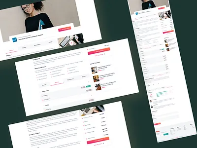 Course Details Page agency website course course details creative website design details page educational trending uidesign uiux web