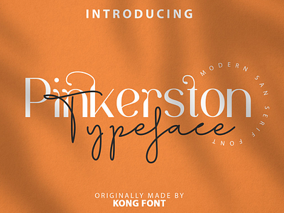 Pinkerston - sans serif Font 3d animation branding design font graphic design handwritten illustration italic logo logotype motion graphics script typeface ui