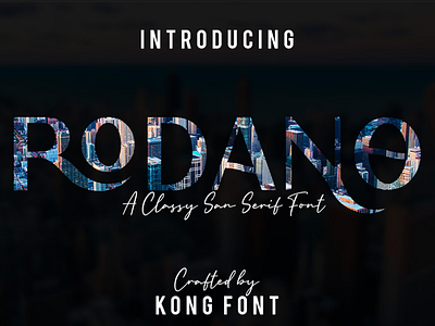 Rodano - Sans Serif Font 3d animation branding design font graphic design handwritten illustration italic logo logotype motion graphics script typeface ui