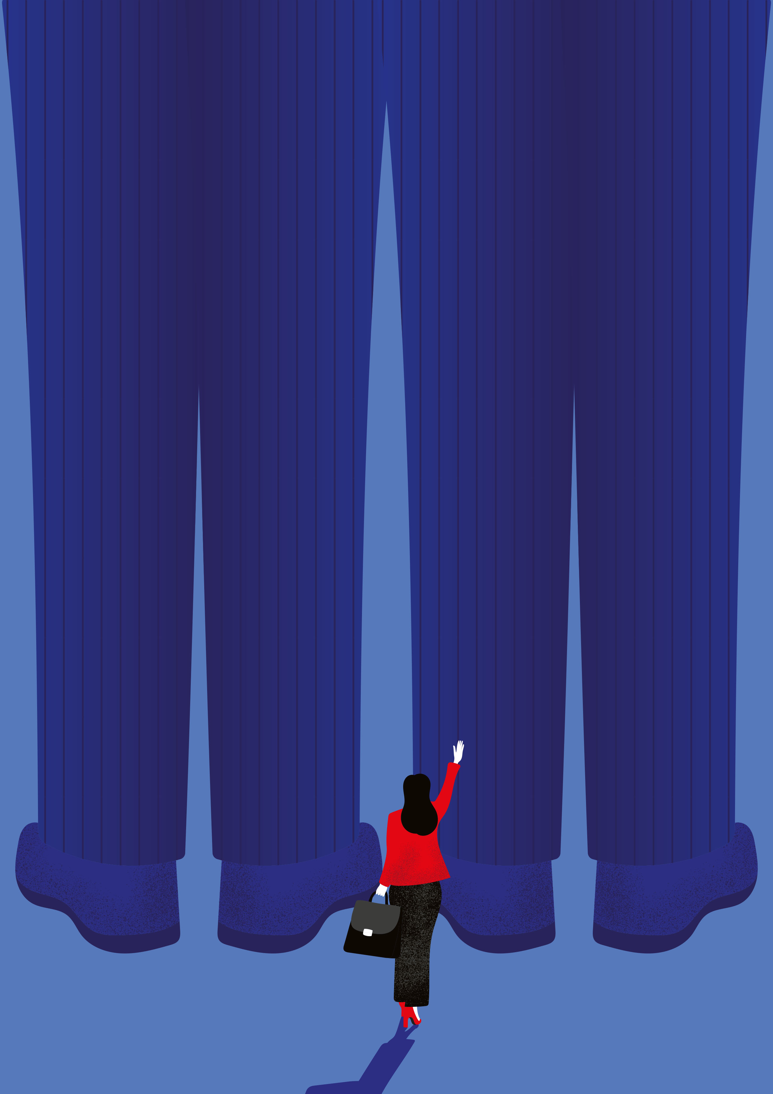 Gender Gap concept editorial gender illustration woman