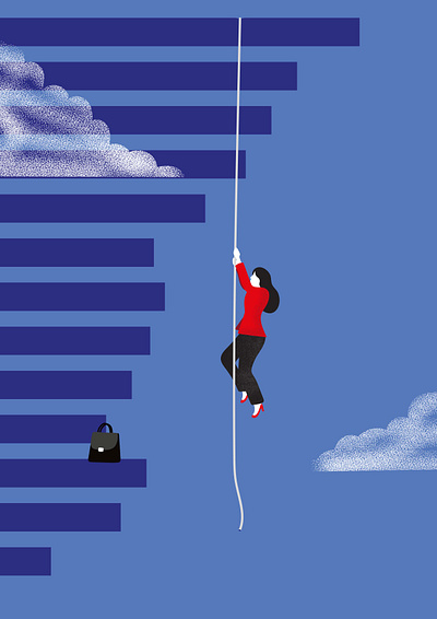 Gender Gap editorial gender illustration magazine press statistic woman