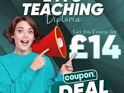 Offer Course Template Design advertising branding brochure coupon design diplomacourse flyer graphic design illustration marketing offer post poster socialmedia template typography vector