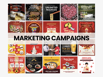 Marketing Campaigns branding design digital food graphic marketing offline restaurant