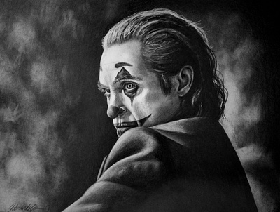 Joker art black and white drawing illustration joker joker drawing pencil pencil drawing realism realistic drawing