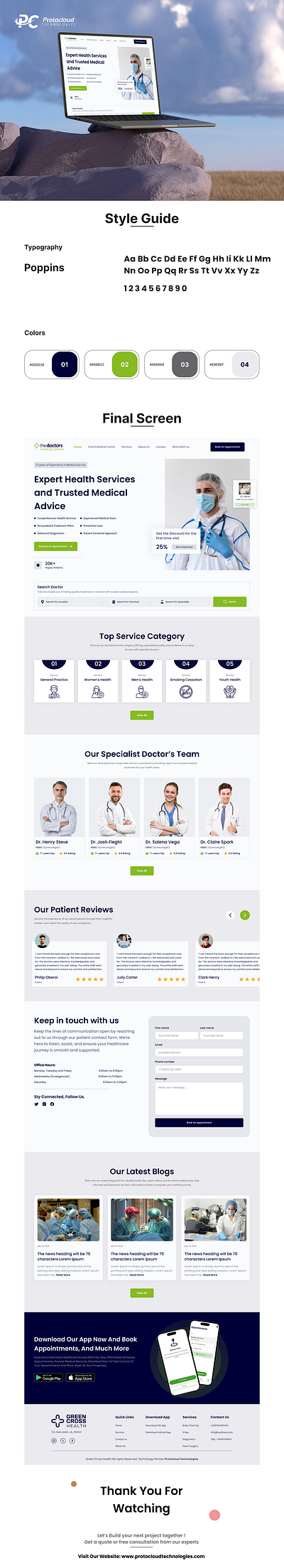 Medical Centres (Solutions for Medical Services) animation brand brand building branding design designing graphic design logo medical product ui uiux