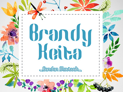 Brandy keita 3d animation branding design font fonts graphic design handwritten fonts illustration logo modernfont motion graphics typeface typography ui