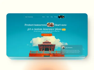 Insurance Landing page adults agency website branding elderly finance illustration insurance landingpagedesign ui