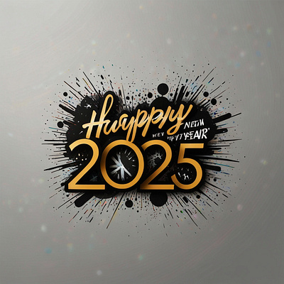 happy new year 2025 blue
