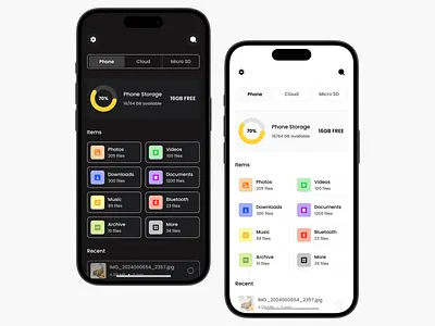 File Manager App app app design daily ui dailyui design file file manager file manager app file manager ui file manager ui screen hype4academy mobile mobile design ui ui design uiux design user interface