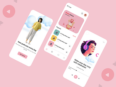 Music App | Mobile Screens 3d adobecreativesuite animation artdirection branding creativedesign designinspiration designprocess designstudio digitalart graphic design graphicdesign illustration illustrator logo logodesign moderndesign motion graphics ui visualart