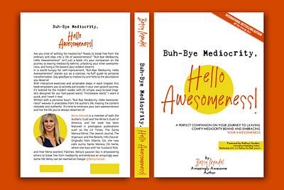Book Cover for the Book about...Awesomenessss attaining awesomeness bold book cover bright clever design perfection the best wow