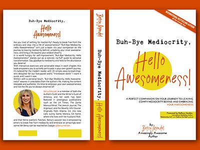 Book Cover for the Book about...Awesomenessss attaining awesomeness bold book cover bright clever design perfection the best wow