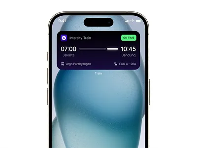 Journey Tracker Widget 🚅 app clean design destination icon interface ios journey loading minimal mobile progress seat simple tracker train transport ui vehicle widget