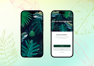 Plant App branding logo mobile app plant app ui ux