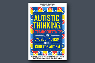 Book Cover Design. About Autism autism book cover healing method thinking