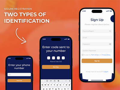 Secure Sign Up Feature branding brigit.dev design graphic design idetification illustration log in logo saas security sign in sign up template two factor verification ui usa users ux vector verification