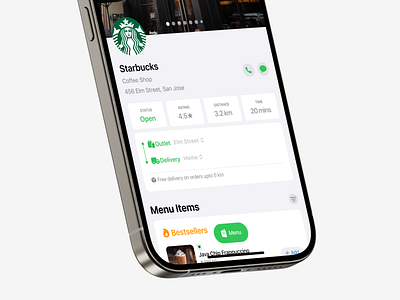 Restaurant View app design interface ios iphone ui