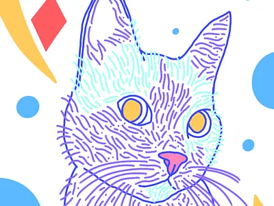 Peanut cat design illustration illustrator