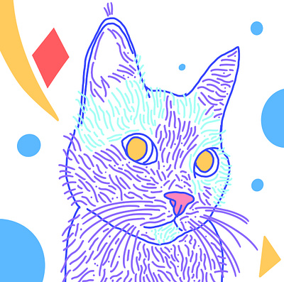 Peanut cat design illustration illustrator