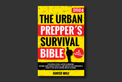 Book Cover Design Contest Winner. Abou Survival bible book cover design ebook guide preppers survival urban