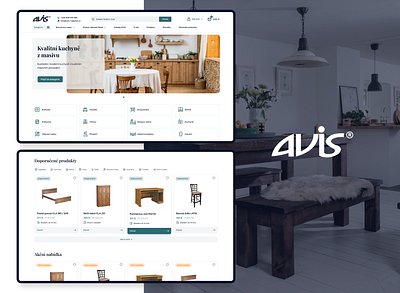 Avis - Rustic furniture for your home. branding design digitaldesign figma ui ux web webdesign website